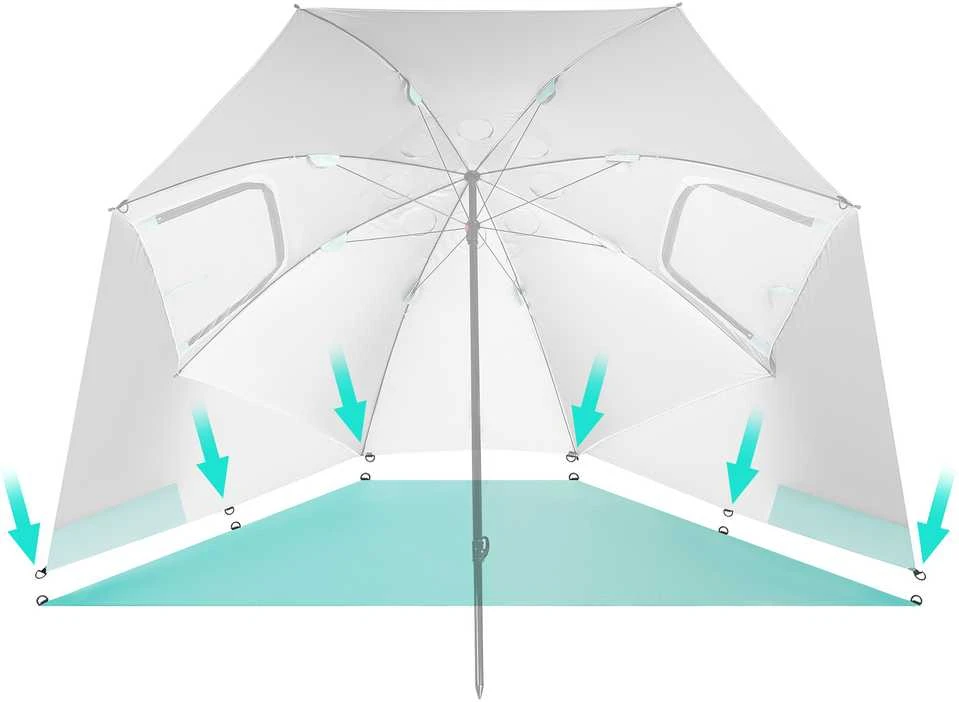 NC17114 SKĖTIS/PAPLŪDŽIO EKRANAS 2IN1 XXL 240 CM Žalias NILS