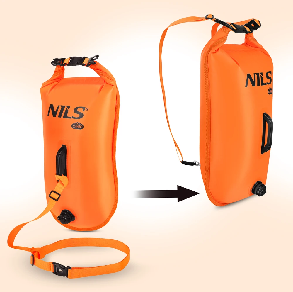 NC1772 Pripučiamas plaukimo plūduras 28 l oranžinis Nils Camp