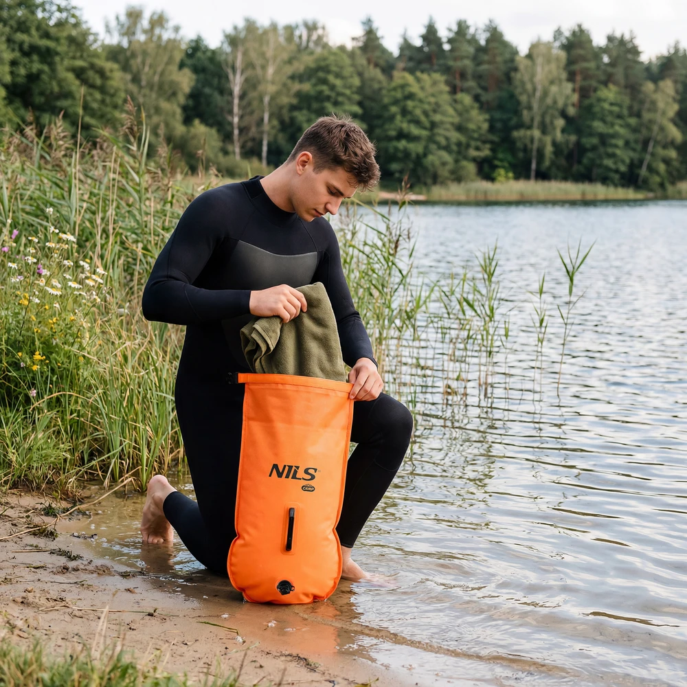 NC1772 Pripučiamas plaukimo plūduras 28 l oranžinis Nils Camp