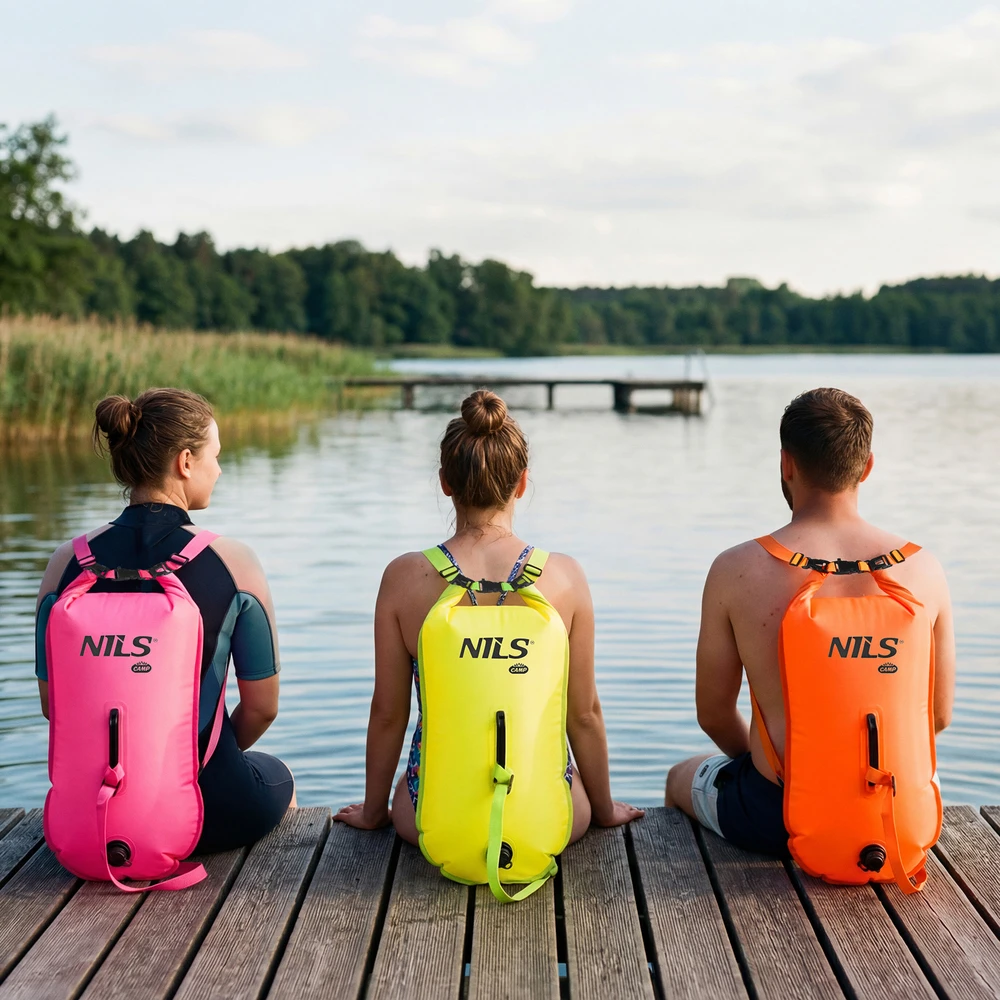 NC1772 Pripučiamas plaukimo plūduras 28 l oranžinis Nils Camp