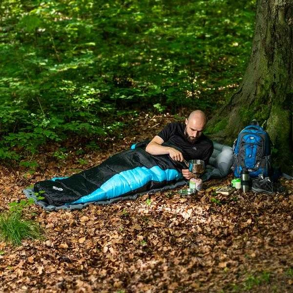 NC2012 miegmaišis Juodas IR MĖLYNAS 220 CM NILS CAMP