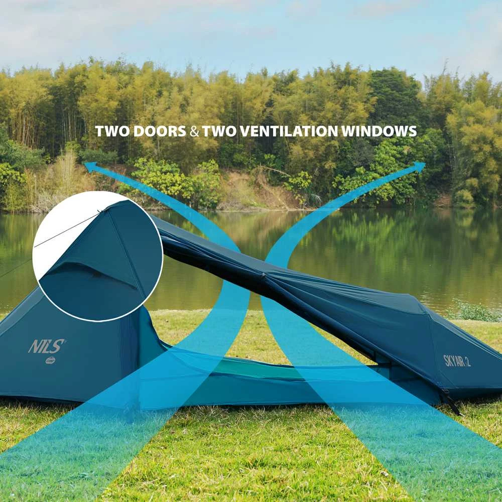 NC2502 ULTRA LIGHT SKYAIR 2 TENT Mėlynas NILS CAMP
