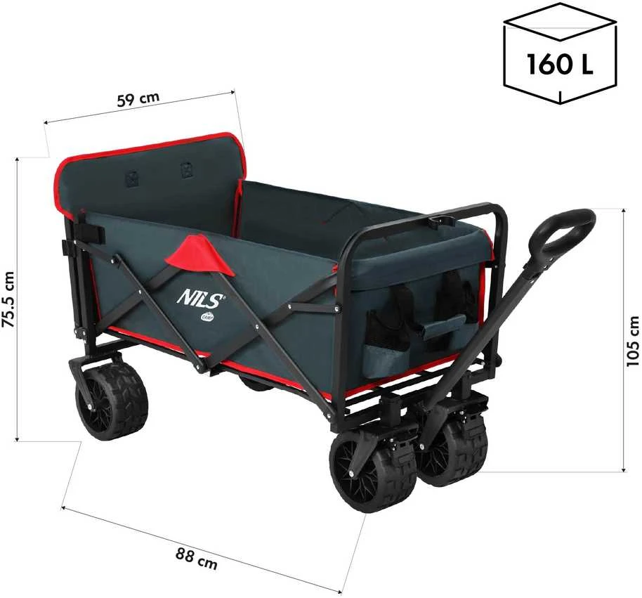 NC2601 ANTRACITO VEIKIMAS 160L NILS CAMP