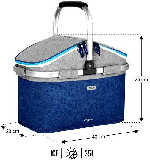 NC2901 THERMAL BAG MĖLYNAS 35L ​​NILS