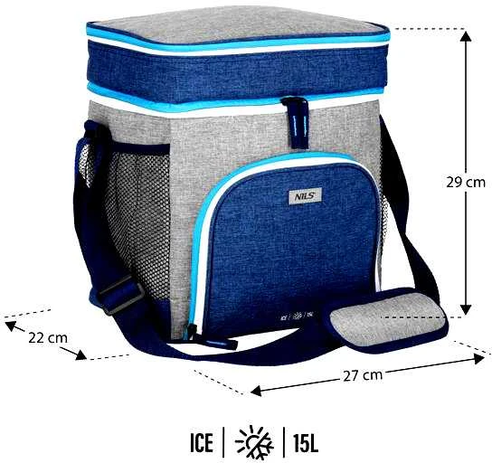 NC2902 THERMAL BAG MĖLYNAS 15L NILS