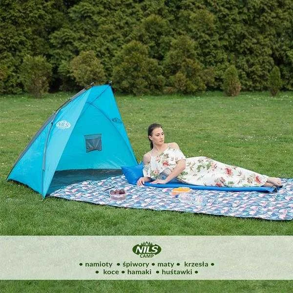 Blue NC3039 BEACH TENT Mėlynas FLORE NILS CAMP
