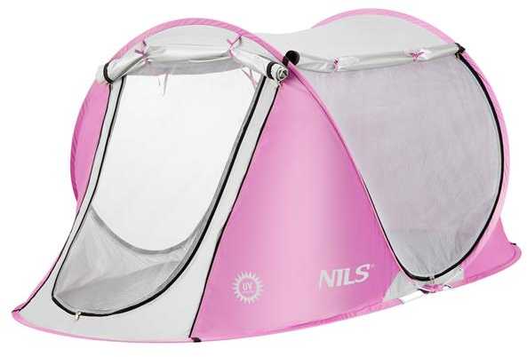 NC3043 Rožinis SELF UP SET UP BEACH TENT NILS