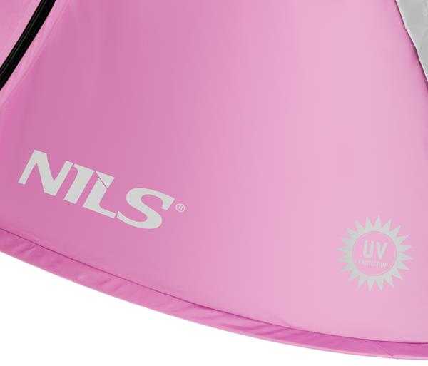 NC3043 Rožinis SELF UP SET UP BEACH TENT NILS