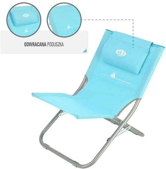 NC3136 MĖLYNA PAPLŪDŽIO KĖDĖ SU CUSHION NILS CAMP