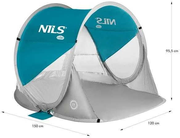NC3142 NILS CAMP SAVIEI PASILEISIANTI JŪROS PAPLŪDŽIO palapinė