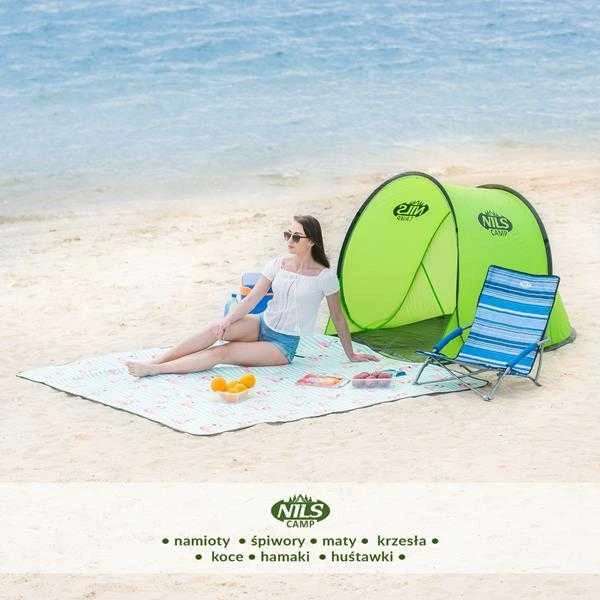 NC3173 PAŠAKIŲ PASISTATYMAS PAPLŪDŽIO PALAPINĖ Žalias FLOR NILS CAMP