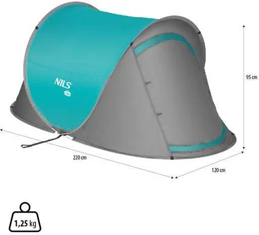 NC3743 PATS PASTATYMAS TURKIO KEMPINGAS TENT NILS CAMP
