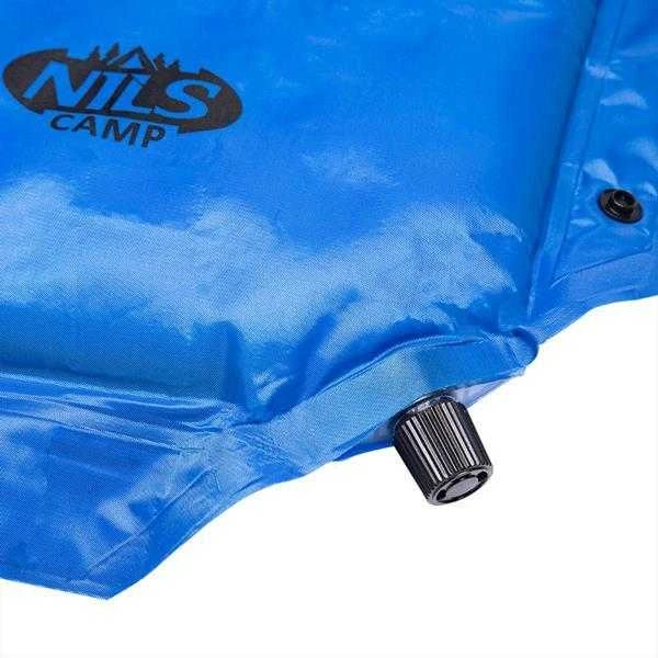 NC4001 MĖLYNA 190x63x3,8 CM SAVIMI prisipučiantis KILIMAS SU NILS CAMP PAGALVE