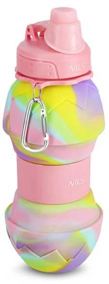 NC4102 SULANKSTAMAS SILIKONINIS BUTELIS, 700 ml ROŽINIS NILS