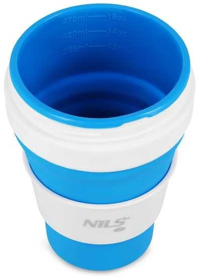 NC4103 SILIKONINIS SULANKSTAMAS TAURĖLIS 475 ml MĖLYNŲ NILŲ STOVYKLĖ