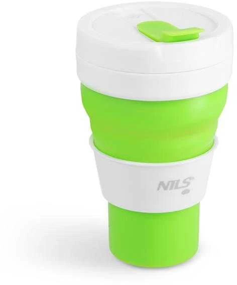 NC4103 SILIKONINIS SULANKSTAMAS TAURĖLIS 600 ml ŠVIESI ŽALIŲ NILŲ STOVYKLĖ