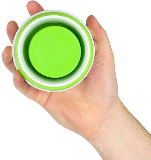 NC4103 SILIKONINIS SULANKSTAMAS TAURĖLIS 600 ml ŠVIESI ŽALIŲ NILŲ STOVYKLĖ