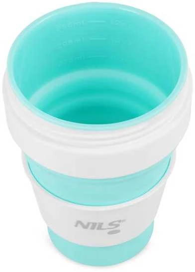 NC4103 SILIKONINIS SULANKSTAMAS TAURĖLIS 355 ml MINT NILS CAMP
