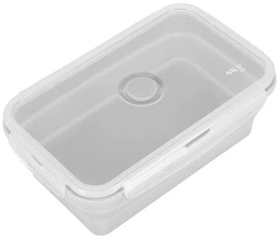 NC4105 KONTEINER / PIETŲ DĖŽĖ SULANKSTAMAS PILKAS 1200 ml NILS STOVYKLĖ