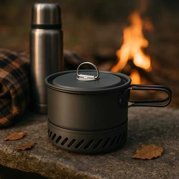 NC4203 TOURIST PUODAS SU RADIATORIU ALUMINIU SU DANGIU 1000ml NILS CAMP