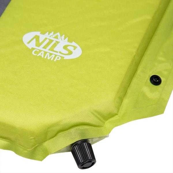 NC4349 ŽALIAI PILKA 193x58x3 CM Savaime prisipučiantis KILIMAS SU NILS CAMP PAGALVE