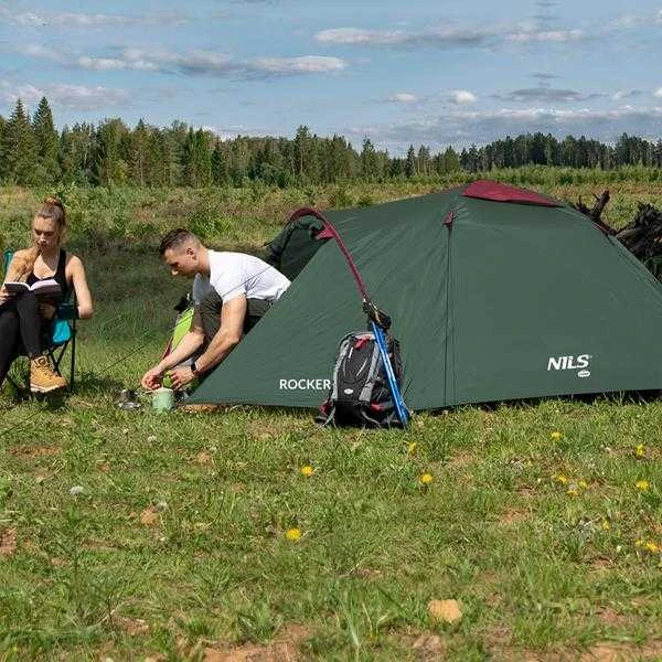 NC6013 ŽALIA IR RAUDONA ROCKER NILS CAMP PAlapinė