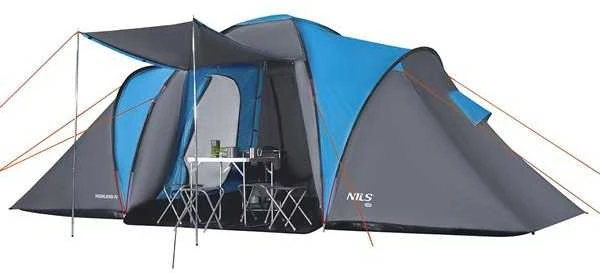 Blue NC6431 KEMPINGO PALAPINĖ Mėlynas-GRAY HIGHLAND IV NILS CAMP