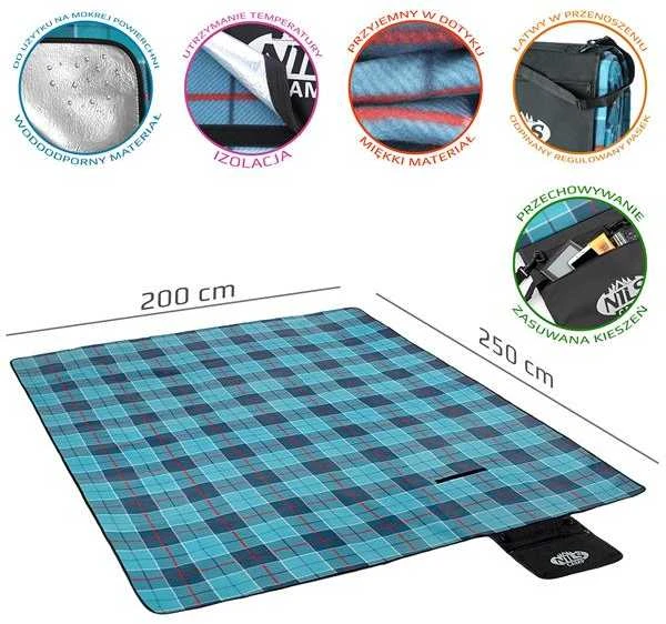 NC8002 PIKNIKO ANTKLĖ PATIKRINTA MĖLYNA 250x200 PE ALU NILS STOVYKLĖ