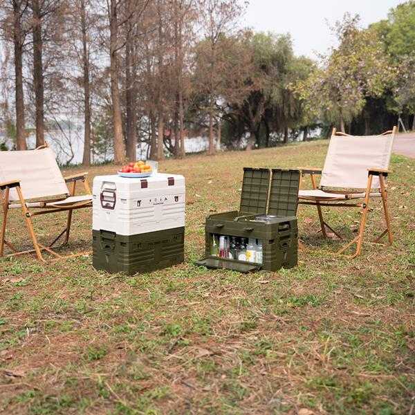 NCB4003 sulankstoma stovyklavimo dėžė su dangteliu Žalias 50L NILS CAMP