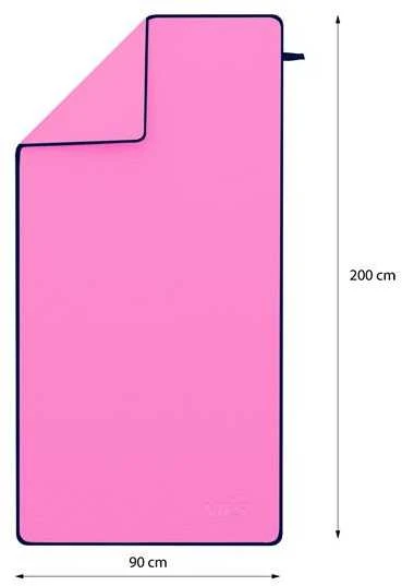 NCR13 MIKROPLUOŠTO RANŠŠLUSNIS ROŽINIS 200X90 CM NILS