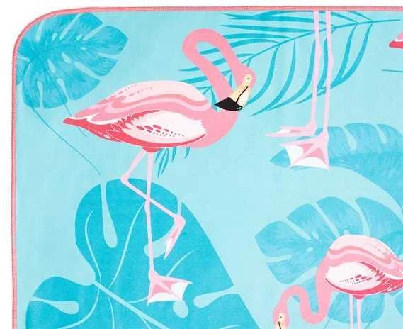 NCR14 FLAMINGOS mikropluošto rankšluostis 160x80 cm NILS