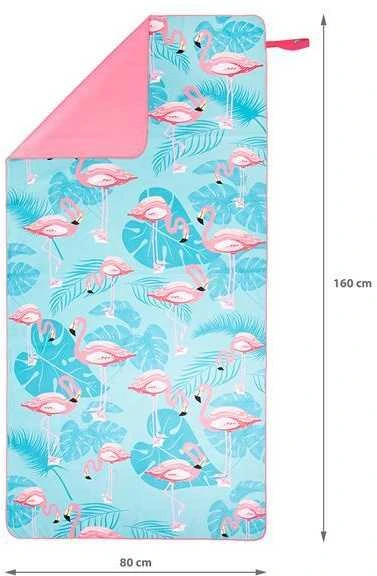 NCR14 FLAMINGOS mikropluošto rankšluostis 160x80 cm NILS