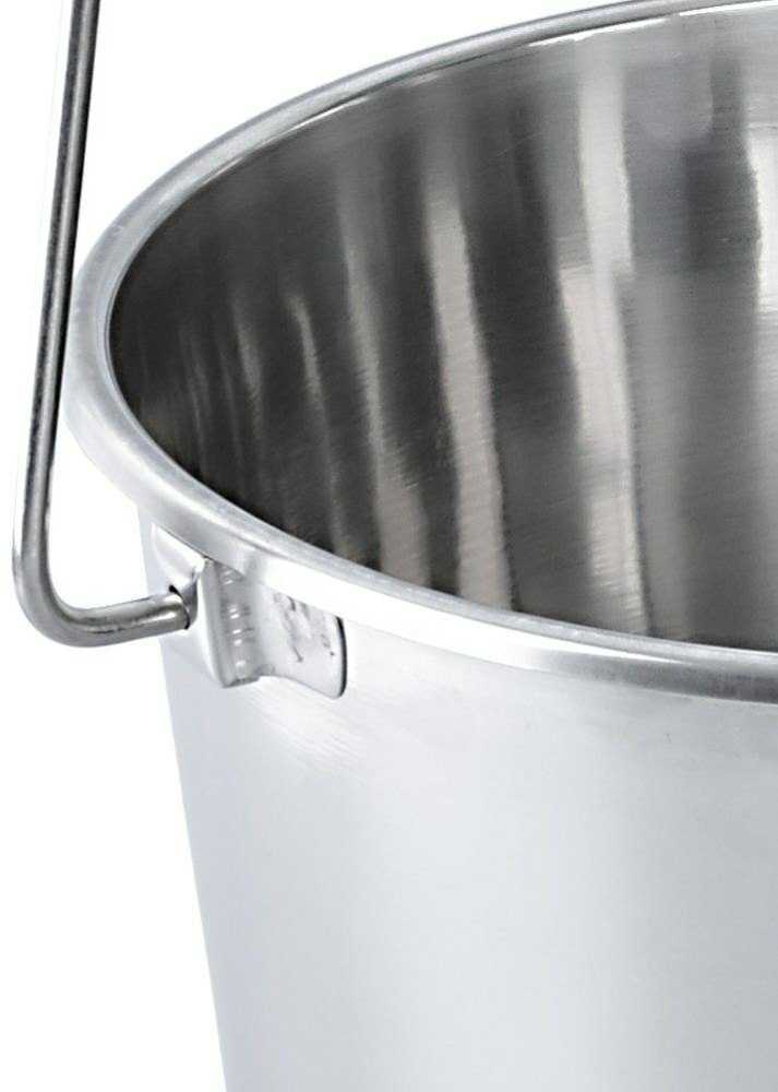 Nerūdijančio plieno kibiras maistui, 5 litrai