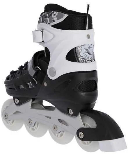 NH10905 4in1 Juodas DYDIS. L(39-42) INLINE PAČIŪRĖS SU MATMENYS. THE NILS EXTREME HOCKEY SKY