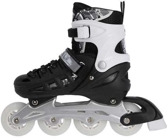 NH10905 4in1 Juodas DYDIS. L(39-42) INLINE PAČIŪRĖS SU MATMENYS. THE NILS EXTREME HOCKEY SKY