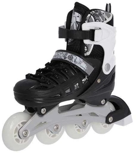 NH10905 4in1 Juodas DYDIS. L(39-42) INLINE PAČIŪRĖS SU MATMENYS. THE NILS EXTREME HOCKEY SKY