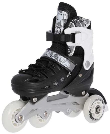 NH10905 4in1 Juodas DYDIS. M(35-38) INLINE RIUDŽIAI SU MATMENYS. THE NILS EXTREME HOCKEY SKY