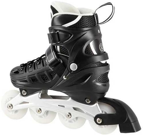 NH10905 4in1 Juodas LED DYDIS. L(39-42) INLINE PAČIŪRĖS SU MATMENYS. THE NILS EXTREME HOCKEY SKY