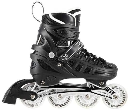 NH10905 4in1 Juodas LED DYDIS. M(35-38) INLINE RIUDŽIAI SU MATMENYS. THE NILS EXTREME HOCKEY SKY
