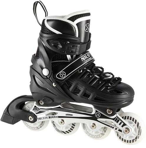 NH10905 4in1 Juodas LED DYDIS. S(31-34) INLINE PAČIŪRĖS SU MATMENIAIS NILS EXTREME HOCKEY RAIL