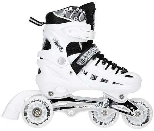 NH10905 4in1 LED DYDIS. L(39-42) INLINE PAČIŪRĖS SU MATMENYS. THE NILS EXTREME HOCKEY SKY