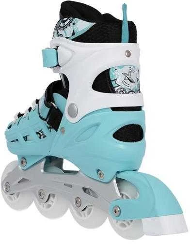 NH10905 4in1 MINT DYDIS. L(39-42) INLINE PAČIŪRĖS SU MATMENYS. THE NILS EXTREME HOCKEY SKY