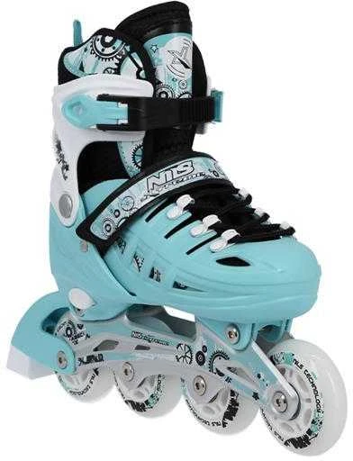 NH10905 4in1 MINT DYDIS. L(39-42) INLINE PAČIŪRĖS SU MATMENYS. THE NILS EXTREME HOCKEY SKY