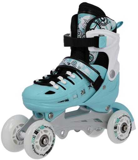 NH10905 4in1 MINT DYDIS. M(35-38) INLINE RIUDŽIAI SU MATMENYS. THE NILS EXTREME HOCKEY SKY