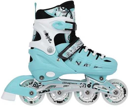 NH10905 4in1 MINT DYDIS. S(31-34) INLINE RIUDŽIAI SU MATMENYS THE NILS EXTREME HOCKEY SKY