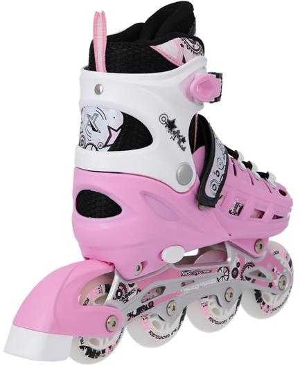 NH10905 4in1 RAUŽAS DYDIS. M(35-38) INLINE RIUDŽIAI SU MATMENYS. THE NILS EXTREME HOCKEY SKY