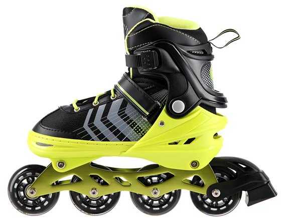 NH18192 4in1 JUODAI ŽALIAI DYDŽIO S(29-33) INLINE RIEDŽIAI SU MATMENYS. PŁ. FIGURINE NILS EXTREME