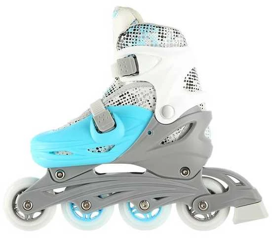 NH18331 MĖLYNA 4in1 DYDIS. M (35-38) INLINE PAČIŪRĖS SU MATMENYS THE NILS EXTREME HOCKEY SKY