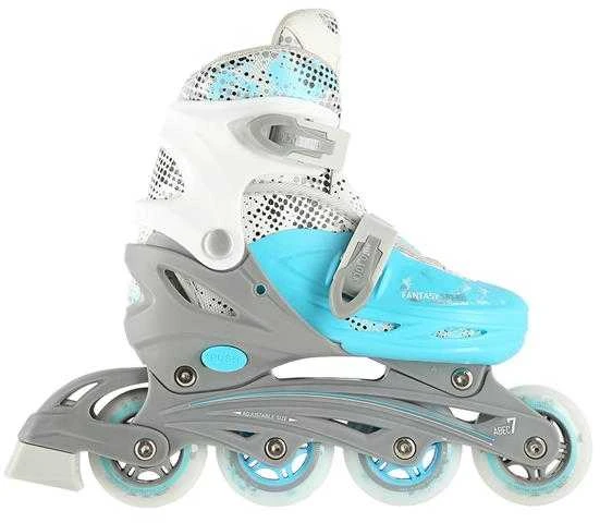 NH18331 MĖLYNA 4in1 DYDIS. M (35-38) INLINE PAČIŪRĖS SU MATMENYS THE NILS EXTREME HOCKEY SKY