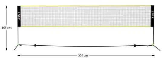 NN500 BADMINTON TINKLAS 500CM PILNAS DENGIMAS NILS